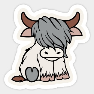 Cute Highland Cow Sticker